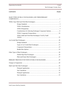 Heat Exchangers Concepts, Basic