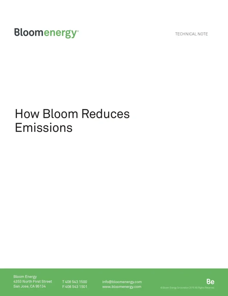 How Bloom Reduces Emissions