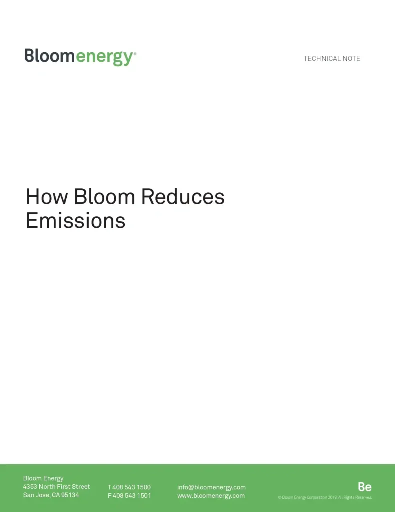 How Bloom Reduces Emissions