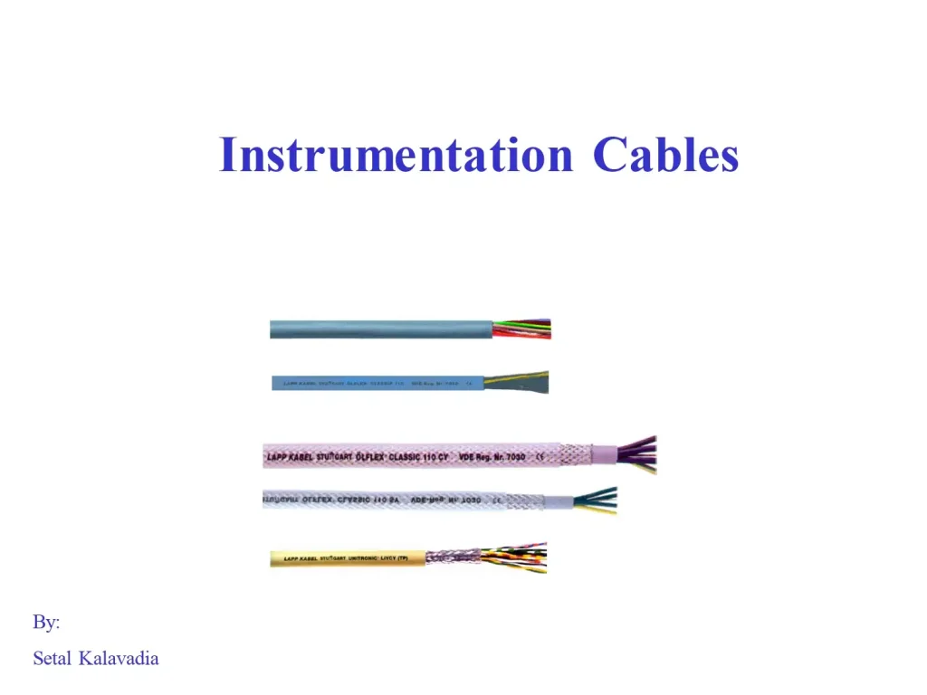 Instrumentation Cables