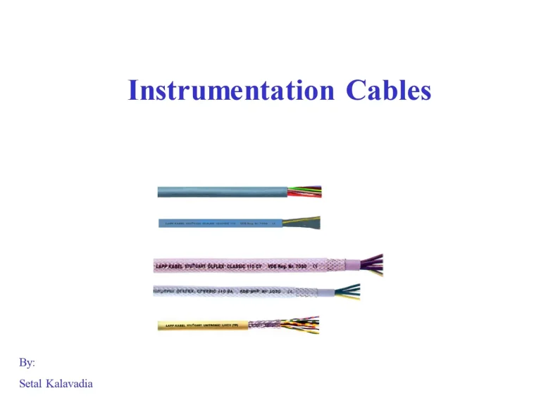 Instrumentation Cables