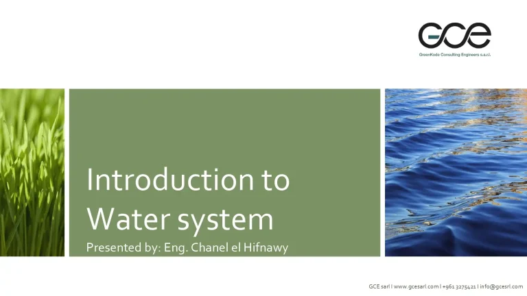 Introduction to Water system