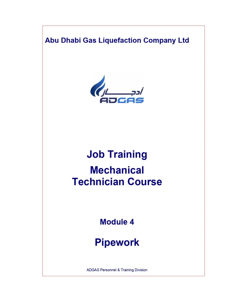 Job Training Mechanical Technician Course