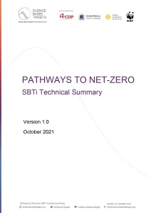Pathway to Net-Zero SBTi Technical Summery