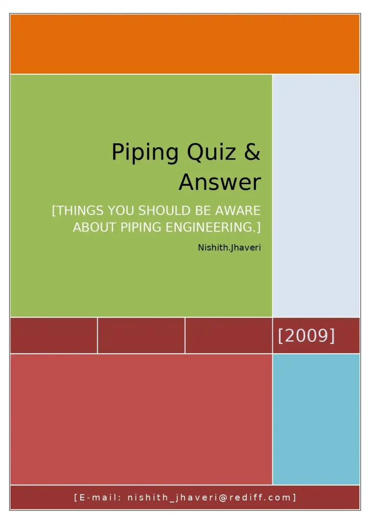 Piping Quiz & Answer
