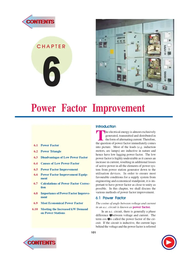 Power Factor Improvement