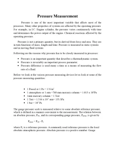 Pressure Measurement