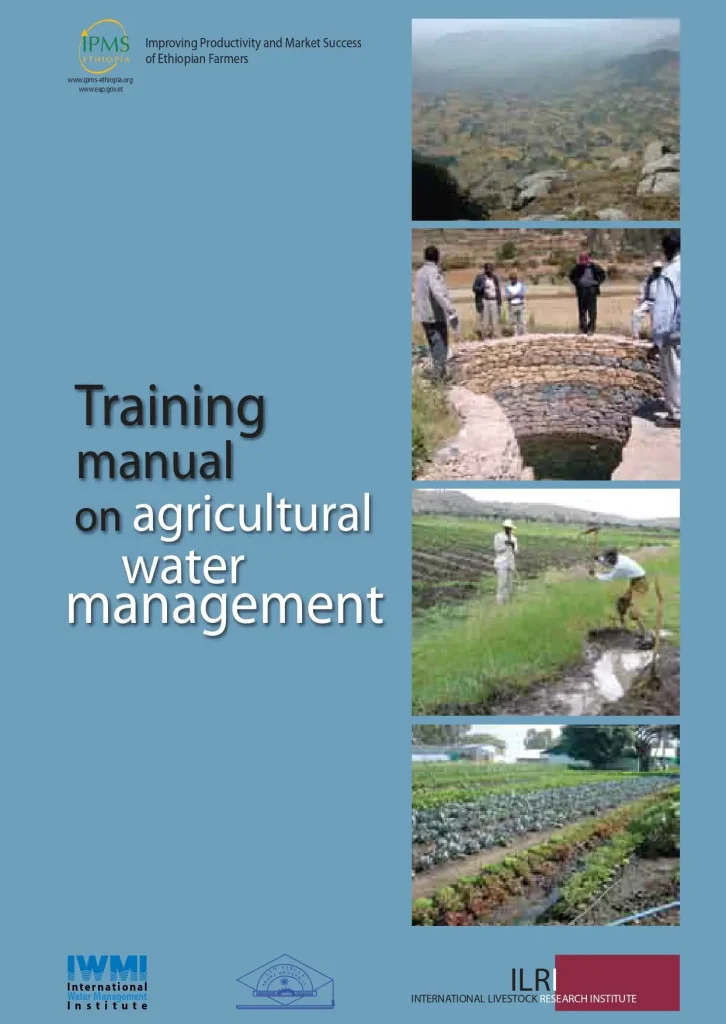 Training Manual On Agricultural Water Management