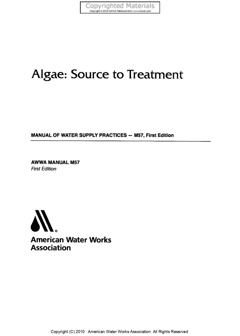 Algae: Source to Treatment