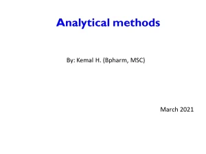 Analytical Methods