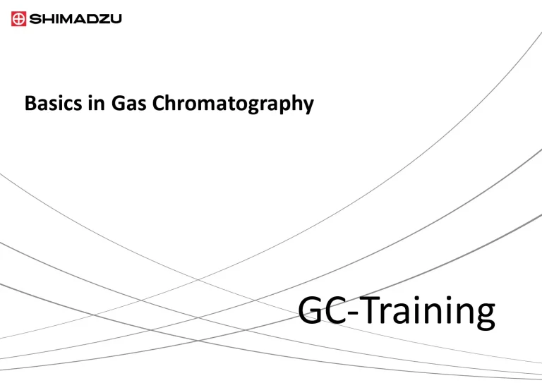 Basics in Gas Chromatography