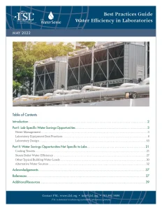 Best Practices Guide Water Efficiency in Laboratories