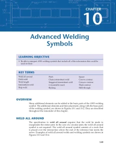 Chapter 10 Advanced Welding Symbols