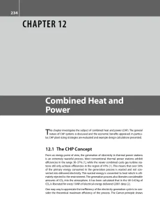 Chapter 12 Combined Heat and Power