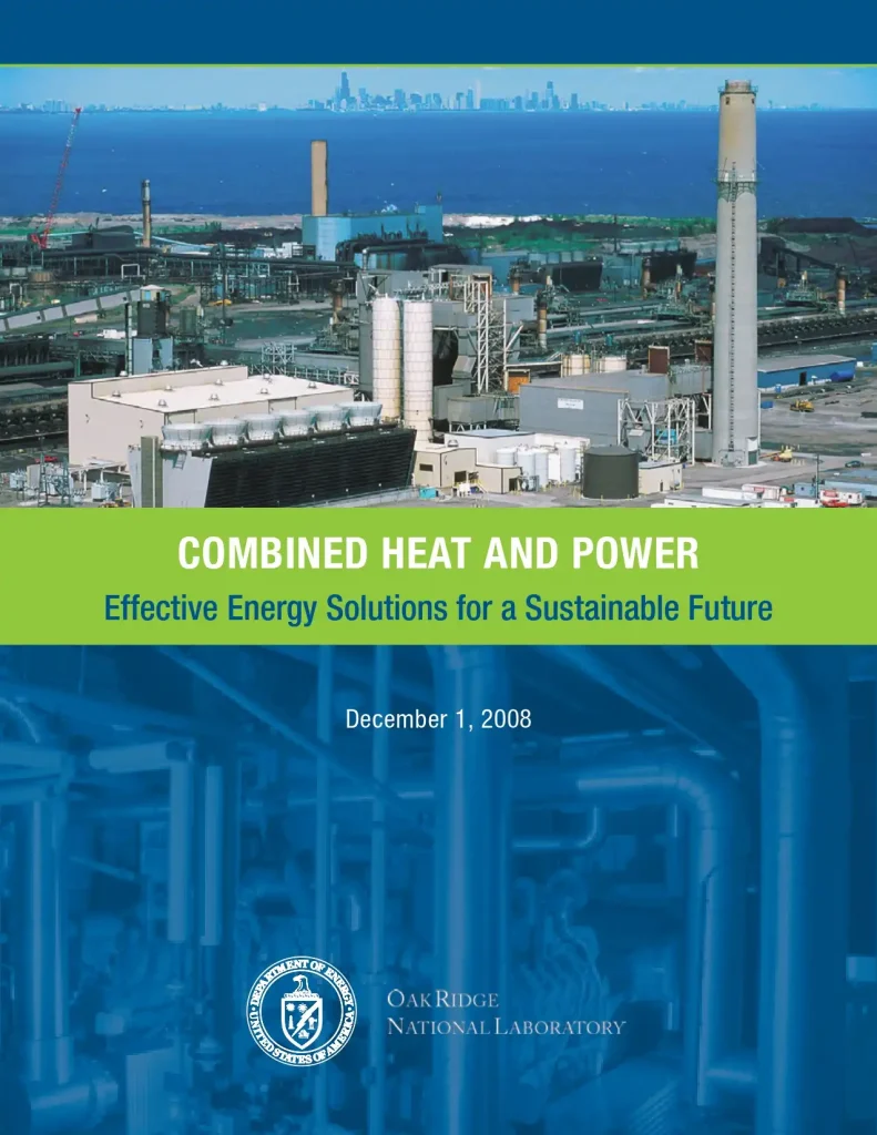 Combined Heat and Power Effective Energy Solutions for a Sustainable Future