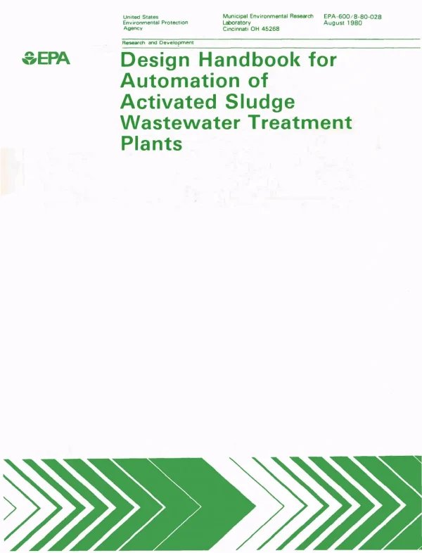 Design Handbook For Automation Of Activated Sludge Wastewater Treatment Plants
