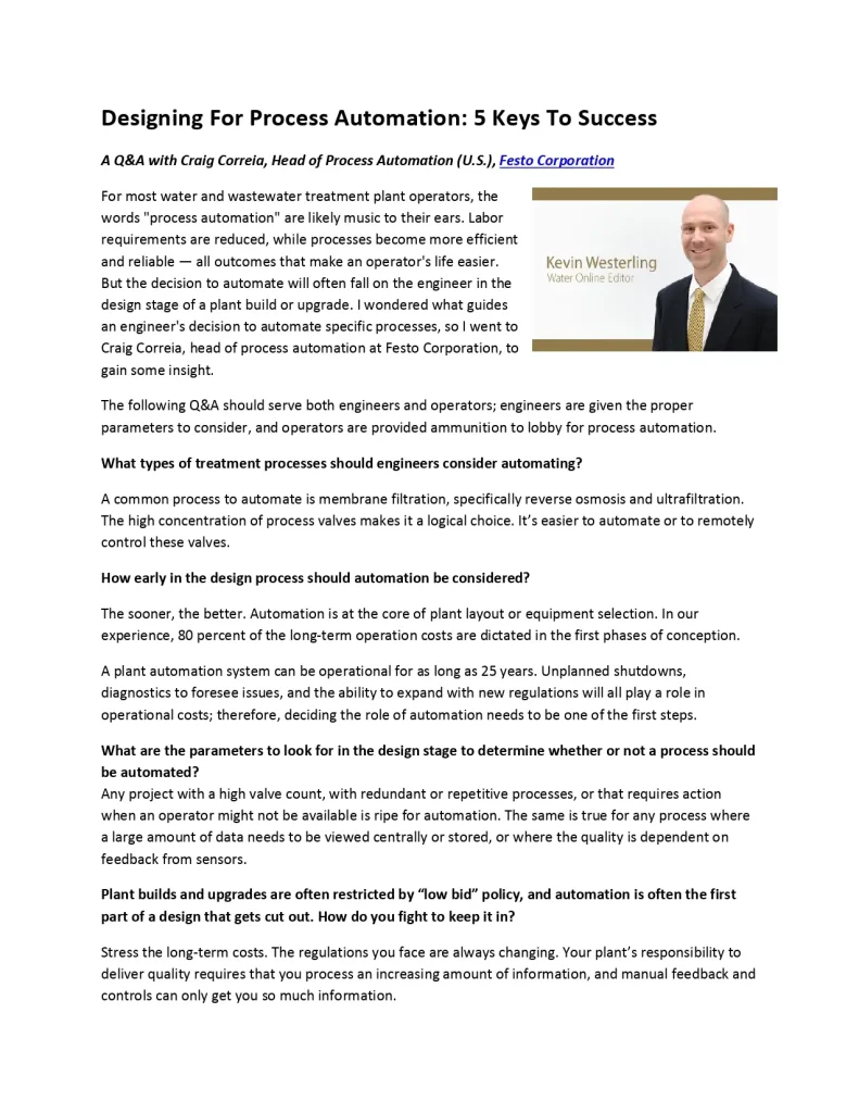 Designing For Process Automation 5 Keys To Success