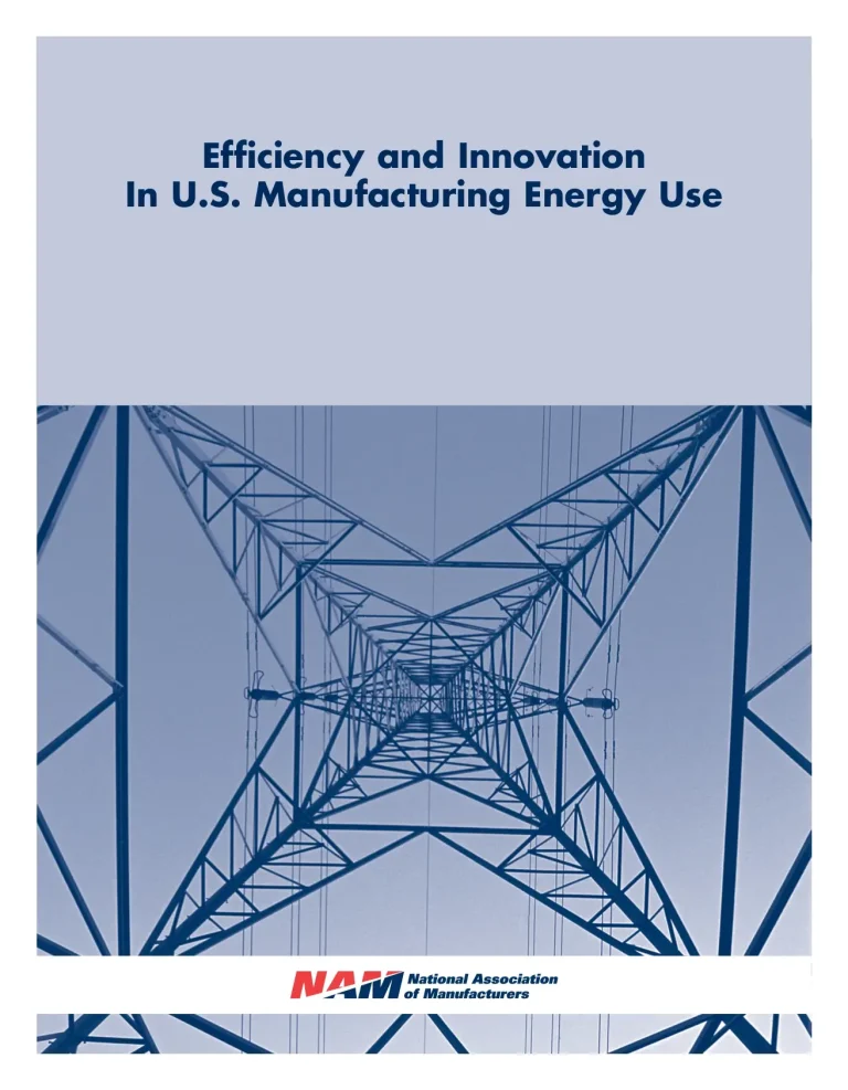 Efficiency and Innovation In U.S. Manufacturing Energy Use