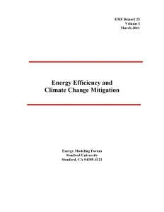 Energy Efficiency and Climate Change Mitigation