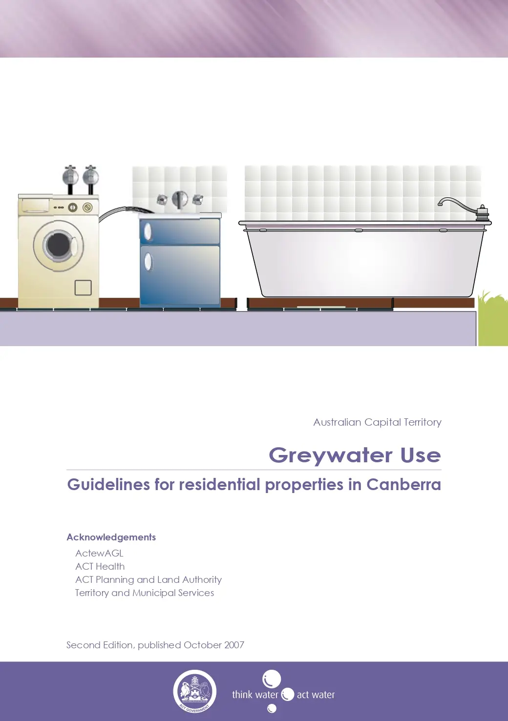 Greywater Use Guidelines For Residential Properties In Canberra