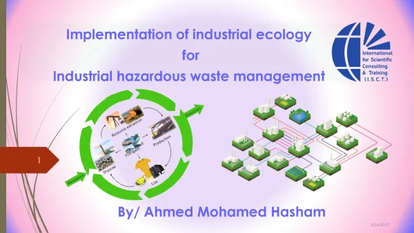 Implementation Of Industrial Ecology For Industrial Hazardous Waste Management