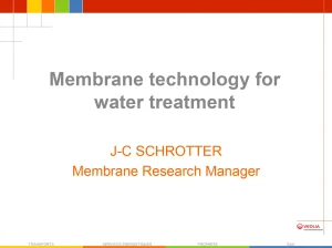 Membrane Technology for Water Treatment