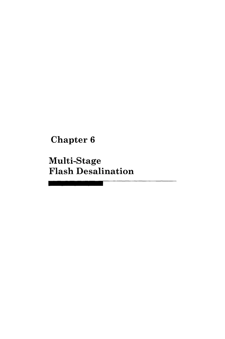 Chapter 6 Multi-stage Flash Desalination