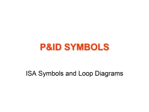 P&ID Symbols ISA Symbols And Loop Diagram