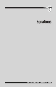 Part 5 Equations