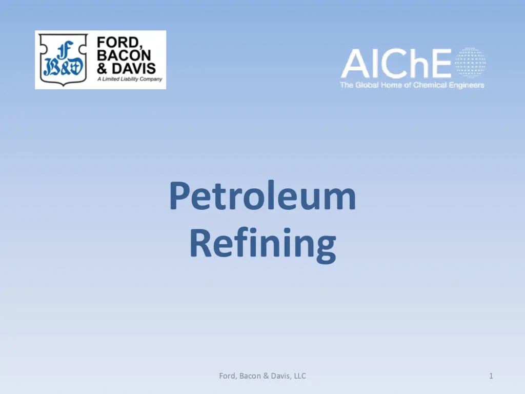 Petroleum Refining