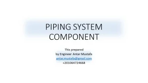 Piping System Component