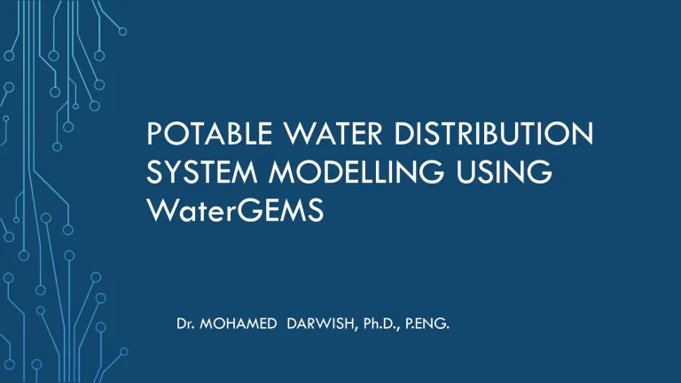 Potable Water Distribution System Modelling Using WaterGems