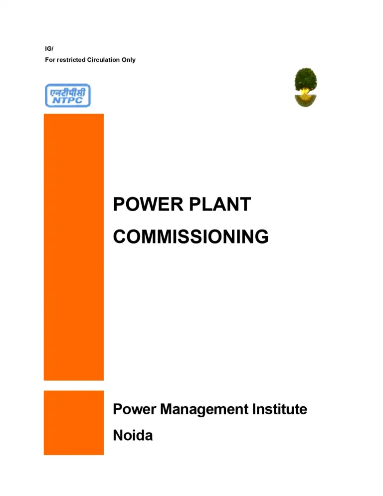 Power Plant Commissioning