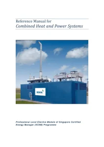 Reference Manual for Combined Heat and Power Systems