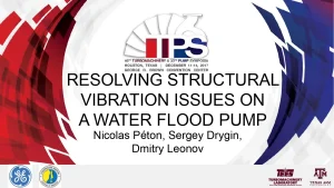 Resolving Structural Vibration Issue on a Water Flood Pump