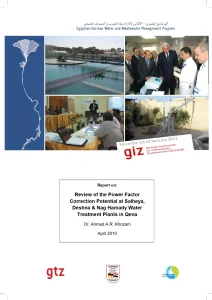 Review Of The Power Factor Correction Potential At Salheya, Deshna & Nag Hamady Water Treatment Plants In Qena