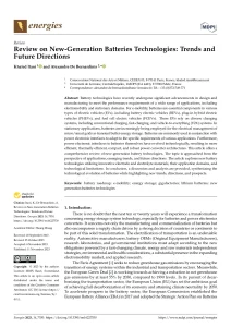 Review on New-Generation Batteries Technologies Trends and Future Directions