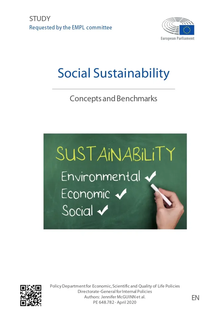 Social Sustainability Concepts and Benchmarks