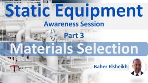 Static Equipment Awareness Session