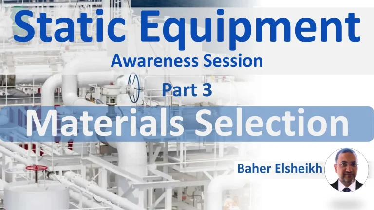 Static Equipment Awareness Session