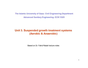 Suspended gGrowth Treatment Systems (Aerobic & Anaerobic)