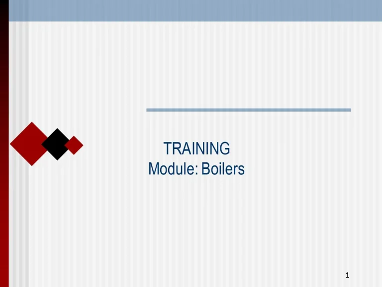 Training Module Boilers