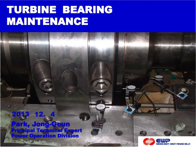 Turbine Bearing Maintenance