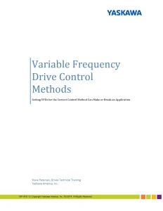 Variable Frequency Drive Control Methods