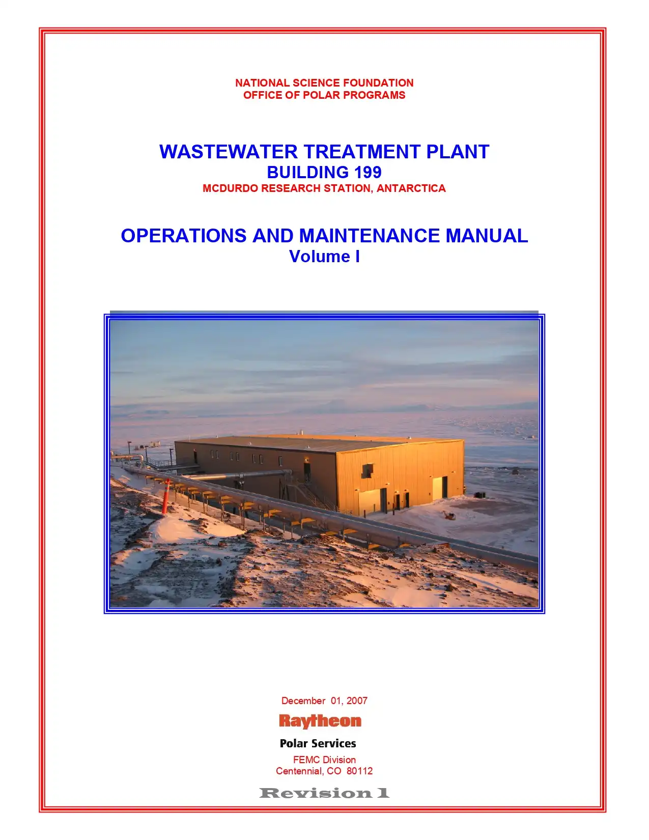 Wastewater Treatment Plant Building 199