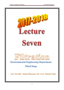 Water Treatment - Filtration