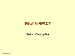 What Is HPLC? (Basic Principles)