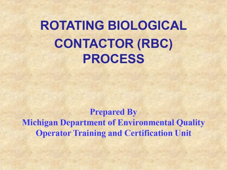 Rotating Biological Contactor (RBC) Process