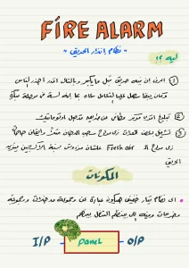 نظام إنذار الحرائق