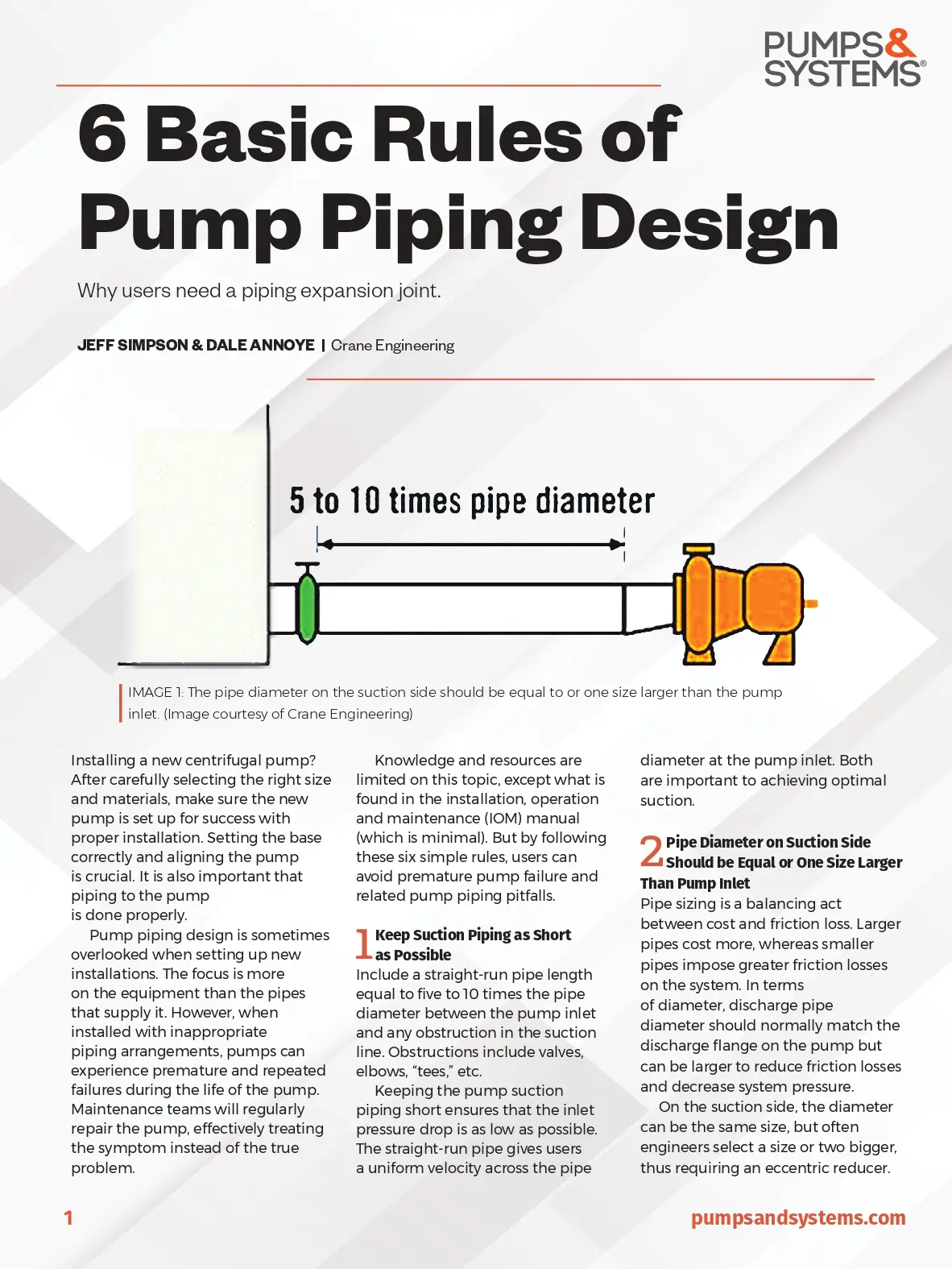 6 Basic Rules Of Pump Piping Design